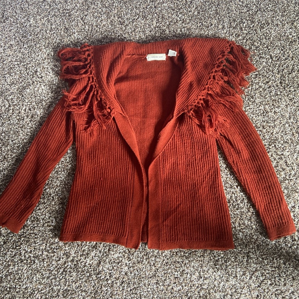 Burnt Orange Cardigan